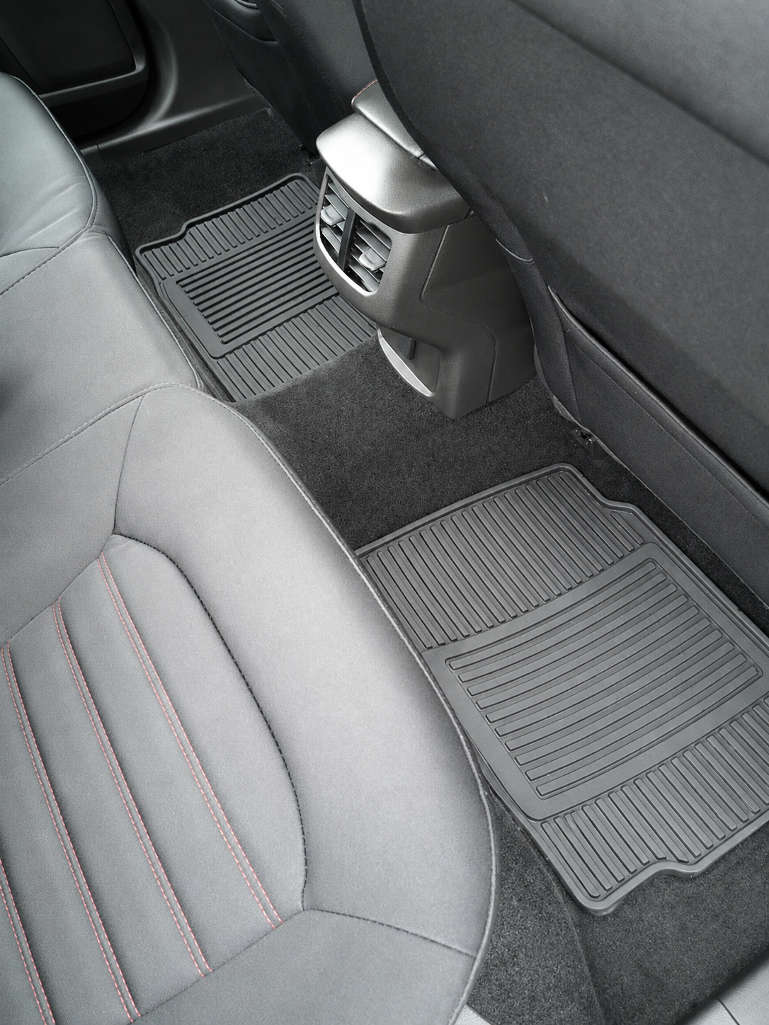Rear floor after interior detailing